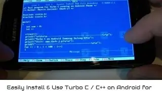 How to Easily Install & Use Turbo C / C++ on Android for Programming  .