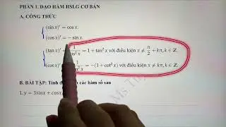 Toán 11.CĐ9. Tiết 8. Đạo hàm cơ bản và hàm hợp của Hàm Lượng Giác