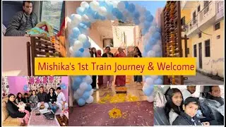 Train Journey with 1 Month Old Baby | First Train Travel Experience in India 🚆👶
