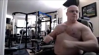 Beefy muscle bull muscle daddy flexing