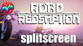Split-screen in Road Redemption (multiplayer games)