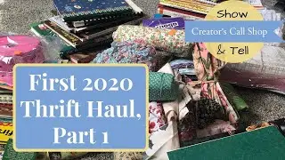 First Thrift Haul in 2020, Part 1 | Thrifting for Junk Journal Supplies!