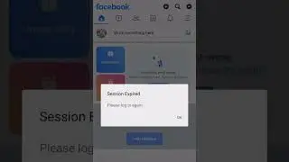 Facebook I'd Log Out problem 2024/ Facebook account session expired please log in again