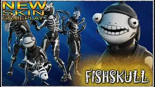 Fishskull Skin Gameplay: FortNite Bounty Boyz: Daily Buy & Play NEW Item Shop Gear : Fishskull Gamep