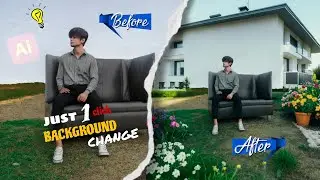 Instagram trending background change before and after photo editing/ ai generations 🤯.    #editing