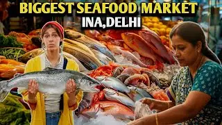 Biggest Seafood Market in Delhi | INA fish Market | INA meat Market | Delhi Haat INA Market
