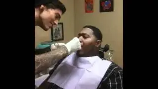 Tongue piercing gone wrong