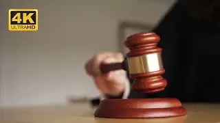 LAW 4K Stock Videos - No Copyrights ! FREE STOCK FOOTAGE ! the judge is banging his gavel