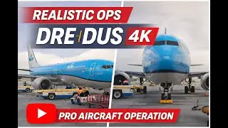 Realistic Aircraft Operation | Dresden to Düsseldorf Full Flight in 4K #FlightSimulation #Aviation