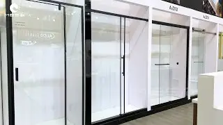 Matte Black Shower Door | 6mm Tempered Glass with Sleek Rectangular Aluminum Frame