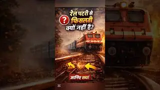 Why Trains not slip from Track 😱 | #shorts #viral #trending #train #railway #facts #hindi
