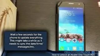 How to unlock the Alcatel Idol Mini by factory unlock code!