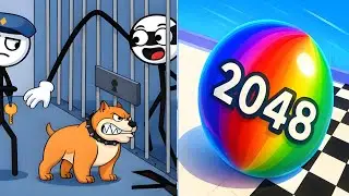 🏂🏂Thief Puzzle VS Ball Run 2048- Satisfying ASMR Gameplay Showdown on Android & iOS #gaming #ios 