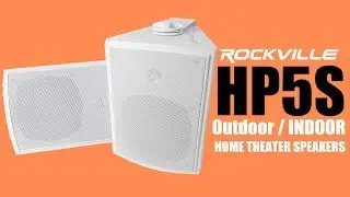 The Rockville HP5S  Water Resistant  indoor / outdoor Speaker (DEMO + REVIEW)