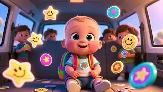 Happy Kids Van Ride! 🚐🎶 Fun Travel Song for Kids | Joyful Vehicle Adventure