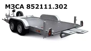МЗСА 852111.302 и Ford F150. Прицеп Площадка/Автовоз/Эвакуатор. Американский фаркоп. ЦЛП АРИВА.