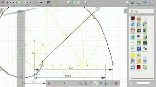 Engg Curve-Involute-Circle-With Normal and Tangent - length of string is greater  than Circumference