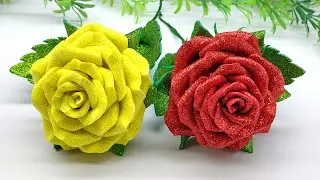 Valentine&rsquo;s Day Special 🌹 Easy Rose Flower Making | DIY Handmade Gift