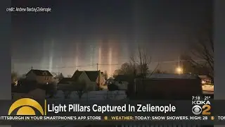 Light Pillars Captured In Zelienople