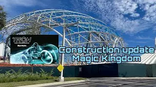 Tron Lightcycle Construction Update Magic Kingdom Walt Disney World October 29,  2021