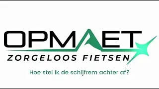 17. Hoe stel ik de schijfrem achter af?