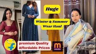 Meesho & Flipkart Haul 😍| Affordable Dress & sarees 👗 | #meesho #flipkart #winter 