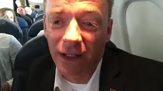 Rafael Sanchez with Marc Lotter on a flight to NY