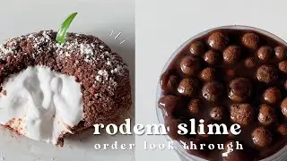 rodem slime order look book | crunchy bead slimes + more !