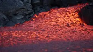 CLOSE UP LAVA FLOWS