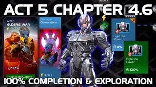 Act 5 Chapter 4.6 100% Completion & Exploration (Ultron Boss) | Marvel Contest of Champions