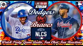 Dodgers VS Braves 🟢 LIVE ⚾ #MLB  #LADvsATL #NLCS Watch Party Play By Play Reactions  Game Audio.