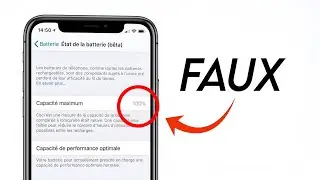 Comment Vérifier l'état réel de la batterie de votre iphone ?