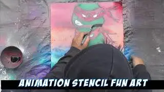 Ninja turtles - spray painting!