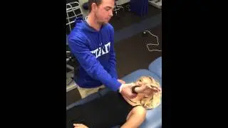 Pectoralis major manual muscle test