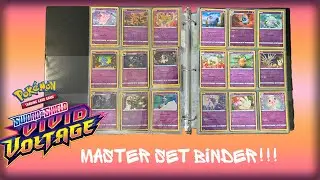 SHOWING OFF THE MASTER SET BINDER!!! (Pokemon Vivid Voltage)