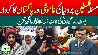 Opposition leader Yousuf Raza Gilani challenging speech in the Senate   Pakistan on pasltaeen issue