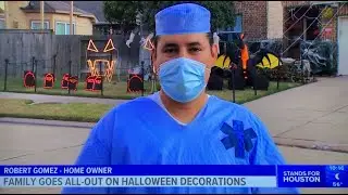 Gomez Family Halloween Lights on KHOU11 Houston
