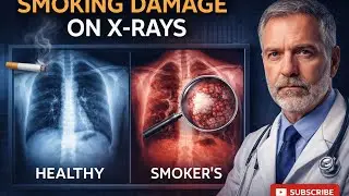 How dose smoking appear on x-ray? #xray #x-ray 