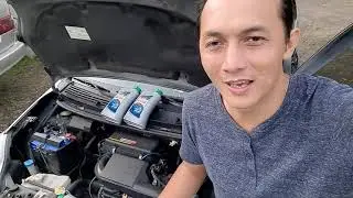 Cara Ganti Oli dan Filter Oli Mesin Pada Mobil Agya atau Ayla