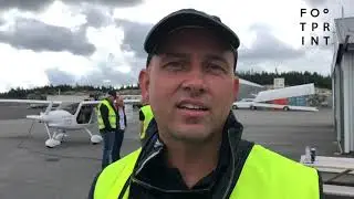 Christopher og Rune tester elfly under Arendalsuka