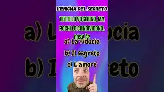 Enigmi da Risolvere: Sfida la Tua Mente! #enigmi #Indovinello