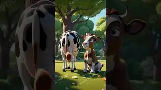 A BRAVE MOTHER #ai #facts #animalstory #cow #grief #cartoon #justice #animals #motherhood #animation