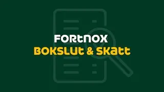 Bokslut & skatt