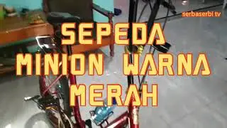 Sepeda Minion warna merah