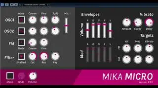 Free VST - Mika Micro Synth - vstplanet.com
