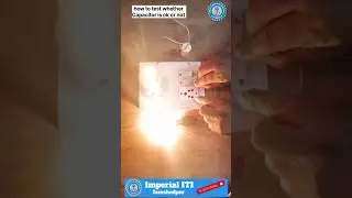 How to test a Capacitor? || Capacitor Testing  || #iti #practical #capacitor #electrician #shorts