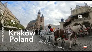 Kraków Poland 🇵🇱 Afternoon walk 2 of 2, Nov 2023 - Rynek Główny [ENG Main Market Square]