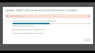 vCenter Server 7.x to 8.x Upgrade - 
