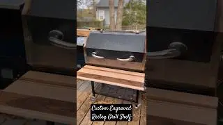 Custom Buffalo Bills Engraved Recteq Grill Shelf - MacArthur Woodworks - IG Videos #bills #recteq