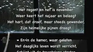 J.C. Bloem - gedicht - November